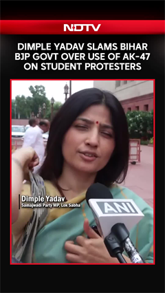 NEET Protest AK-47 Row | Dimple Yadav Slams BJP Over Use Of AK-47 On Student Protesters In Siwan