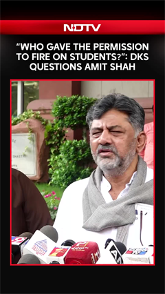 DK Shivakumar Questions Amit Shah Over Crackdown On Student Protesters