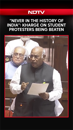 "Never Happened In The History Of India": Kharge On Student Protesters Being Beaten
