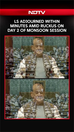 Parliament Monsoon Session | Lok Sabha Adjourned Within Minutes Amidst Ruckus On Day 2