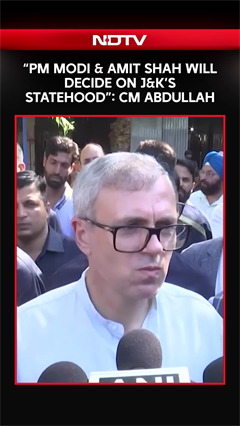 Jammu & Kashmir News | "PM Modi & Amit Shah Will Decide On J&K's Statehood": Omar Abdullah