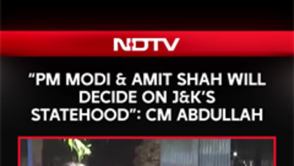 "PM Modi & Amit Shah Will Decide On J&K's Statehood": Omar Abdullah