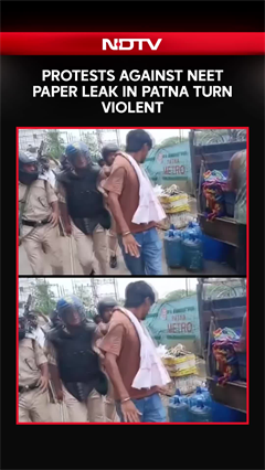 NEET Protests | Protests Against NEET Paper Leak In Patna Turn Violent, Police & Protesters Clash