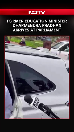 Dharmendra Pradhan Arrives At The Parliament Amidst Massive Sloganeering Days After Resignation