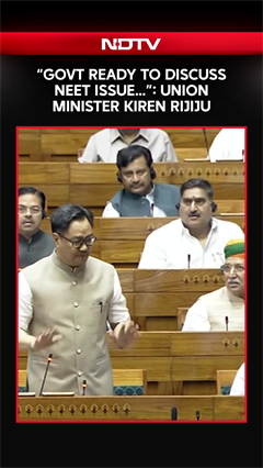 "Govt Ready For Debate On NEET Paper Leak, Students Top Priority": Union Minister Rijiju