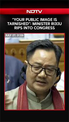 Parliament Monsoon Session | Kiren Rijiju Rips Into Congress: "Your Public Image Is Tarnished"