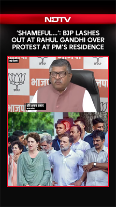 BJP Lashes Out At Rahul Gandhi Over Protest At PM's Residence: "Irresponsible"