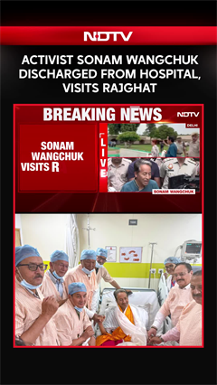 Sonam Wangchuk Discharged From Hospital, Visits Rajghat | NEET Protest