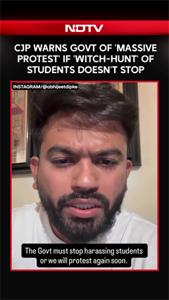 Abhijeet Dipke Warns Govt Of 'massive Protest' If 'Witch-Hunting' Of Students Doesn't Stop
