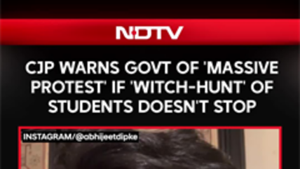 Abhijeet Dipke Warns Govt Of 'massive Protest' If 'Witch-Hunting' Of Students Doesn't Stop