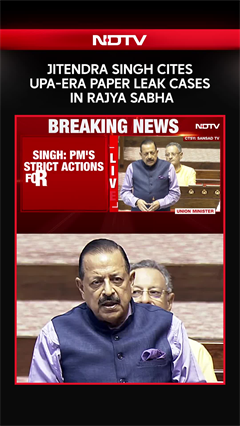 Jitendra Singh Lists UPA-Era Paper Leaks In Rajya Sabha
