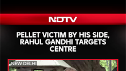 Pellet Victim By His Side, Rahul Gandhi Targets Centre