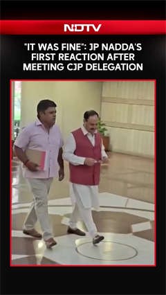 JP Nadda's First Reaction After Meeting CJP Delegation at His Residence