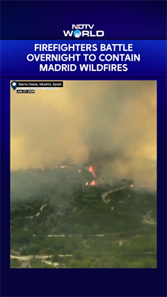 Spain Battles Record Wildfire Crisis | Firefighters Fight Overnight To Contain Massive Madrid Blazes