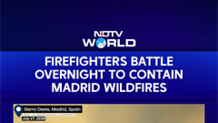 Firefighters Fight Overnight To Contain Massive Madrid Blazes