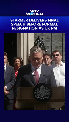 Keir Starmer Delivers Final Speech Before Formal Resignation As UK PM