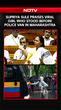 Supriya Sule Praises Viral Girl Who Stood Before Police Van In Maharashtra