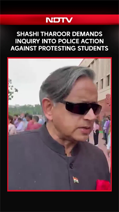 NEET Paper Leak | Shashi Tharoor Demands Inquiry Into Police Action Against Protesting Students