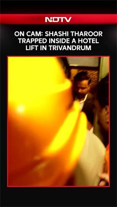 Shashi Tharoor Rescued After Briefly Getting Stuck In Hotel Lift In Thiruvananthapuram