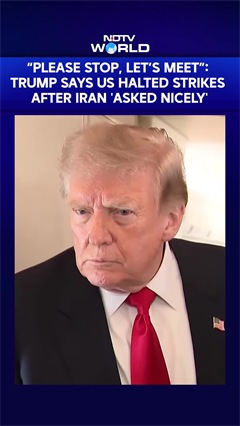 &ldquo;Please Stop, Let&rsquo;s Meet&rdquo;: Trump Says US Halted Strikes After Iran 'Asked Nicely'
