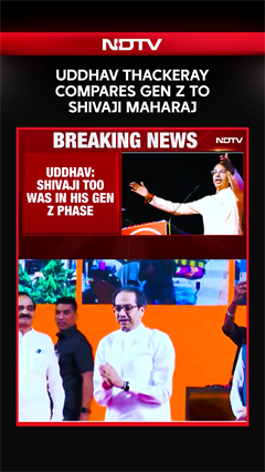Uddhav Thackeray Hails Gen Z, Compares Them To Shivaji, Highlights Youth Leadership
