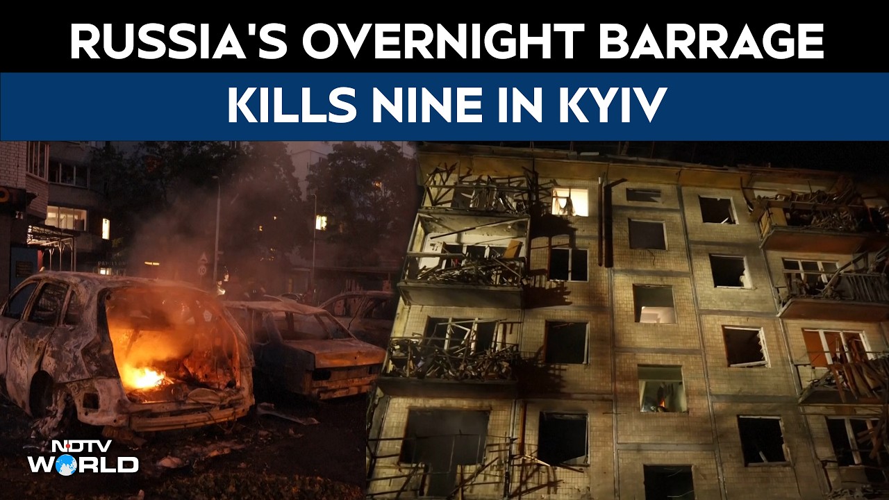Russia's Overnight Missile Barrage Kills Nine, Injures Dozens In Kyiv