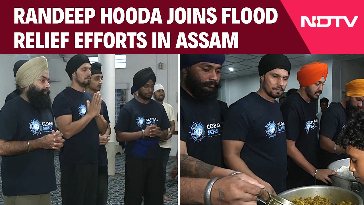 Assam Floods | Randeep Hooda Distributes Relief To Flood Victims In Assam