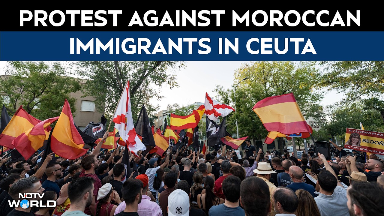 Ceuta Immigration Protests | Right-Wingers Protest Against Moroccan Immigrants, Locals Resist