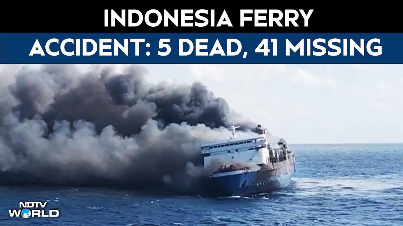 Indonesia Ferry Accident | 5 Dead, 41 Missing After Ferry Carrying 271 Catches Fire In Indonesia