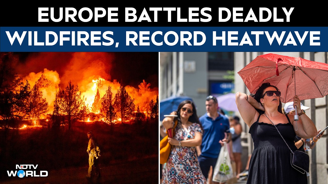 Europe's Wildfire And Heatwave Crisis Forces Over 330,000 To Evacuate As Rivers Reach Historic Lows