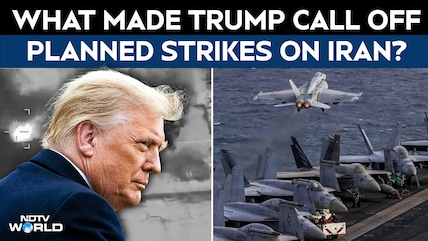 Donald Trump Says He Called Off Planned US Strikes On Iran After Diplomatic Push From Tehran