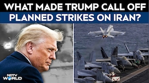 Donald Trump Says He Called Off Planned US Strikes On Iran After Diplomatic Push From Tehran