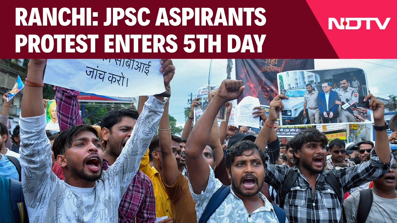 Students Continue Protest In Ranchi, Demand CBI Probe Into JPSC Recruitment Row
