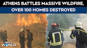 Greece Wildfires Destroy Over 100 Homes In Northwest Athens, Evacuations Underway