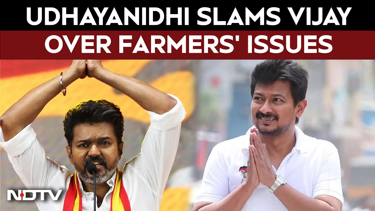 Udhayanidhi Stalin Accuses Vijay Govt Of Failing Farmers, Prioritising Publicity Over Governance