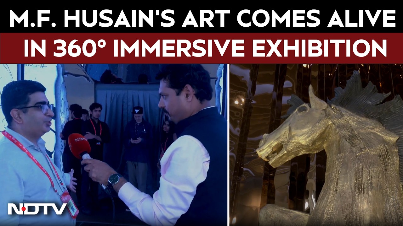 M.F. Husain's Art Comes Alive in 360° Immersive Exhibition | Exclusive NDTV Tour