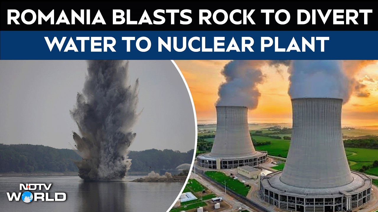 Video: Nuclear Plant | Romania Uses Explosive To Redirect Water From Drought-Hit Danube To Nuclear Reactor