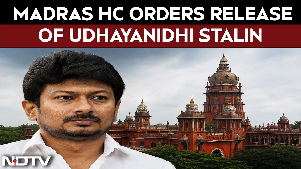 'Release Udhayanidhi Stalin After Questioning': Madras High Court