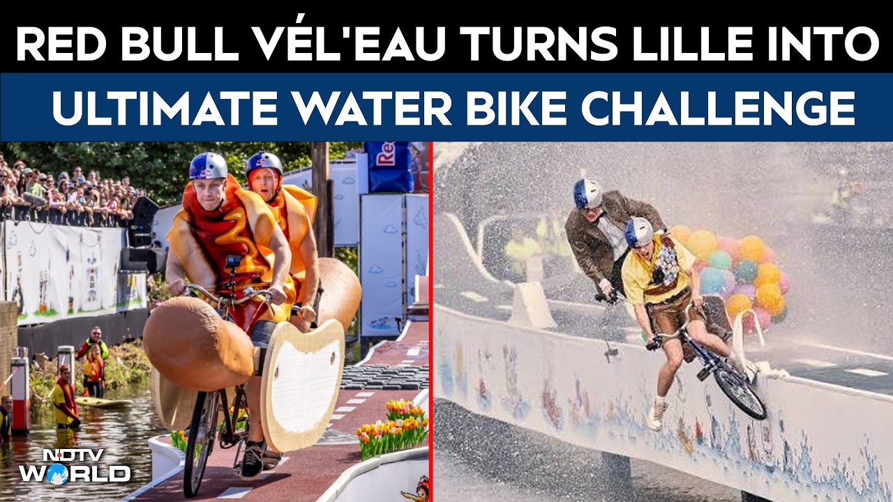 Red Bull Vél'Eau 2026: Daredevils Race Homemade Bikes Over Water In Lille