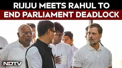 Rahul Gandhi, Kiren Rijiju Meet As Parliament Deadlock Enters Critical Phase