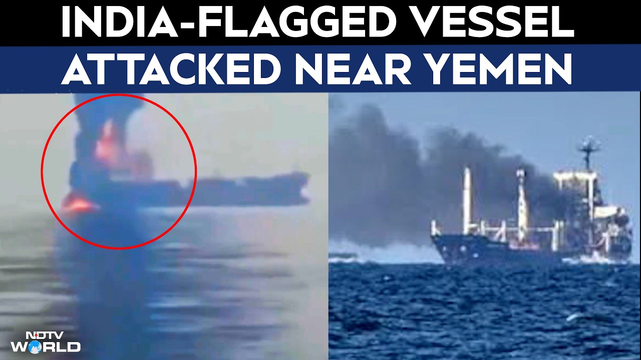 India-Flagged Cargo Vessel Sinks After Projectile Attack Near Yemen