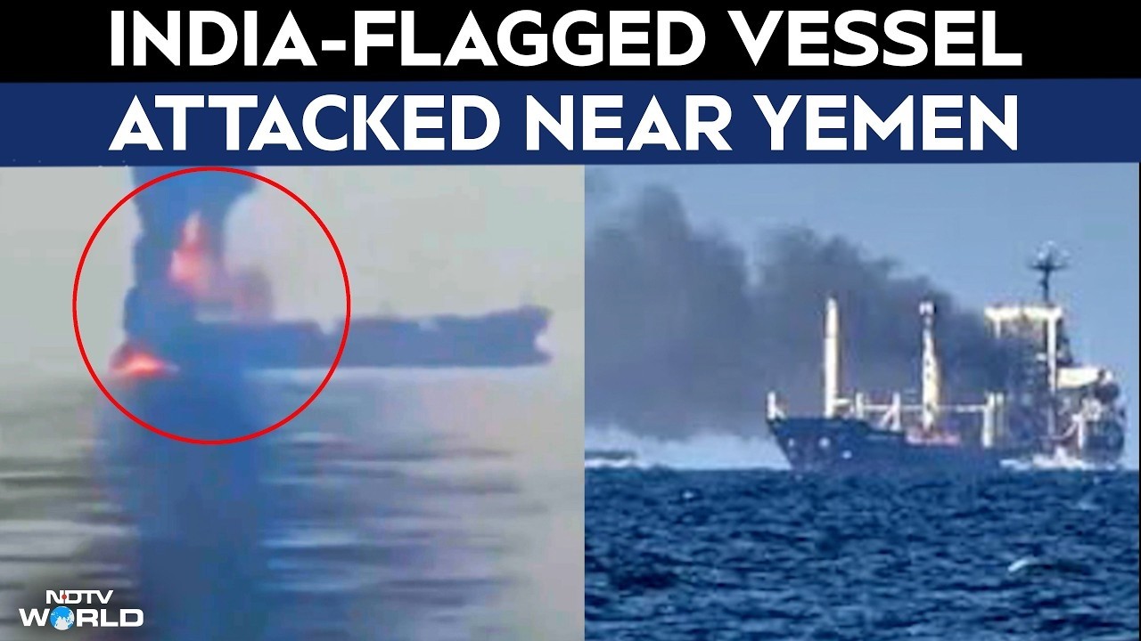 India-Flagged Cargo Vessel Sinks After Projectile Attack Near Yemen