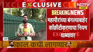 BMC च्या महापौरांच्या बंगल्याबाहेर थेट झाडांच्या खोडावर काँक्रीटीकरण NDTV मराठी EXCULSIVE