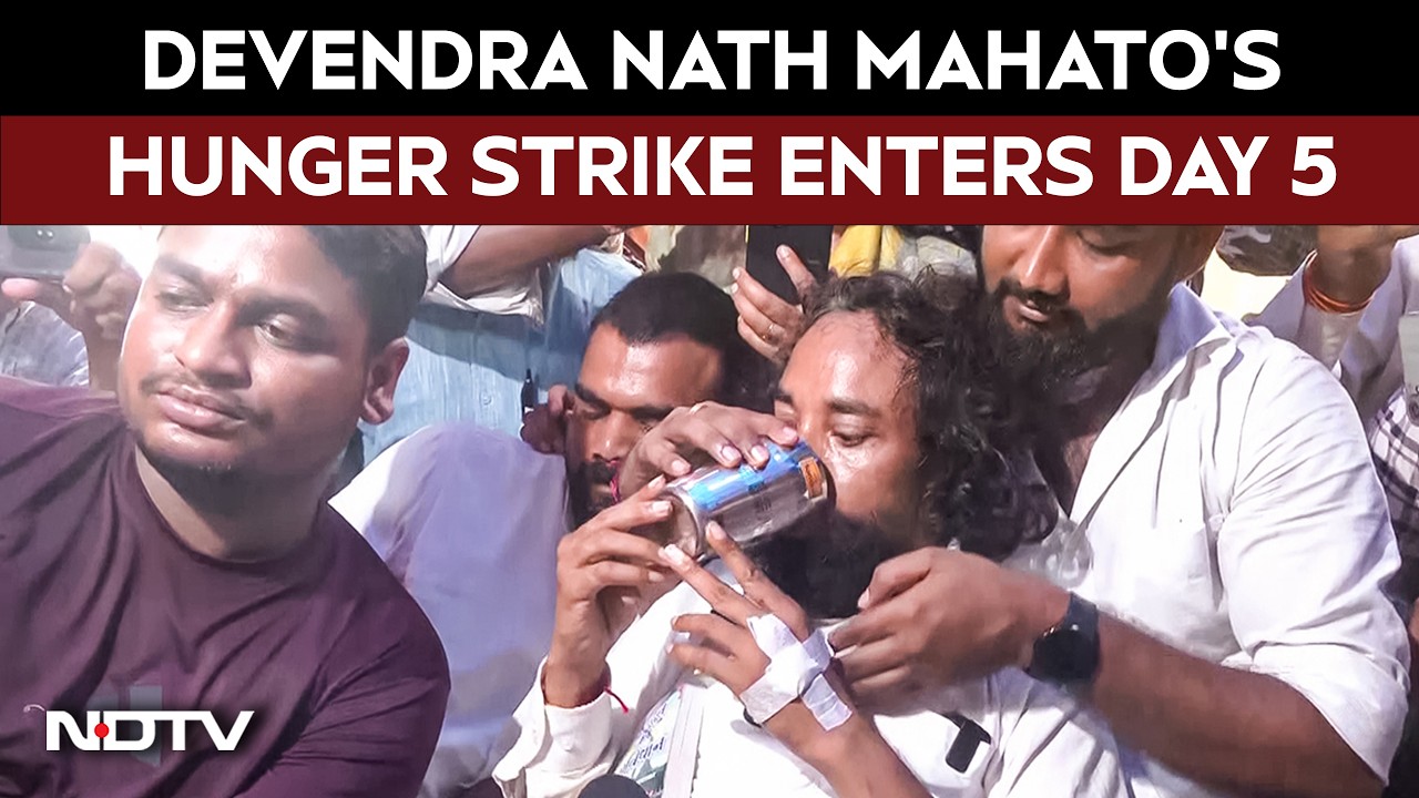 Devendra Nath Mahato Continues Hunger Strike On Day 5 In Jharkhand