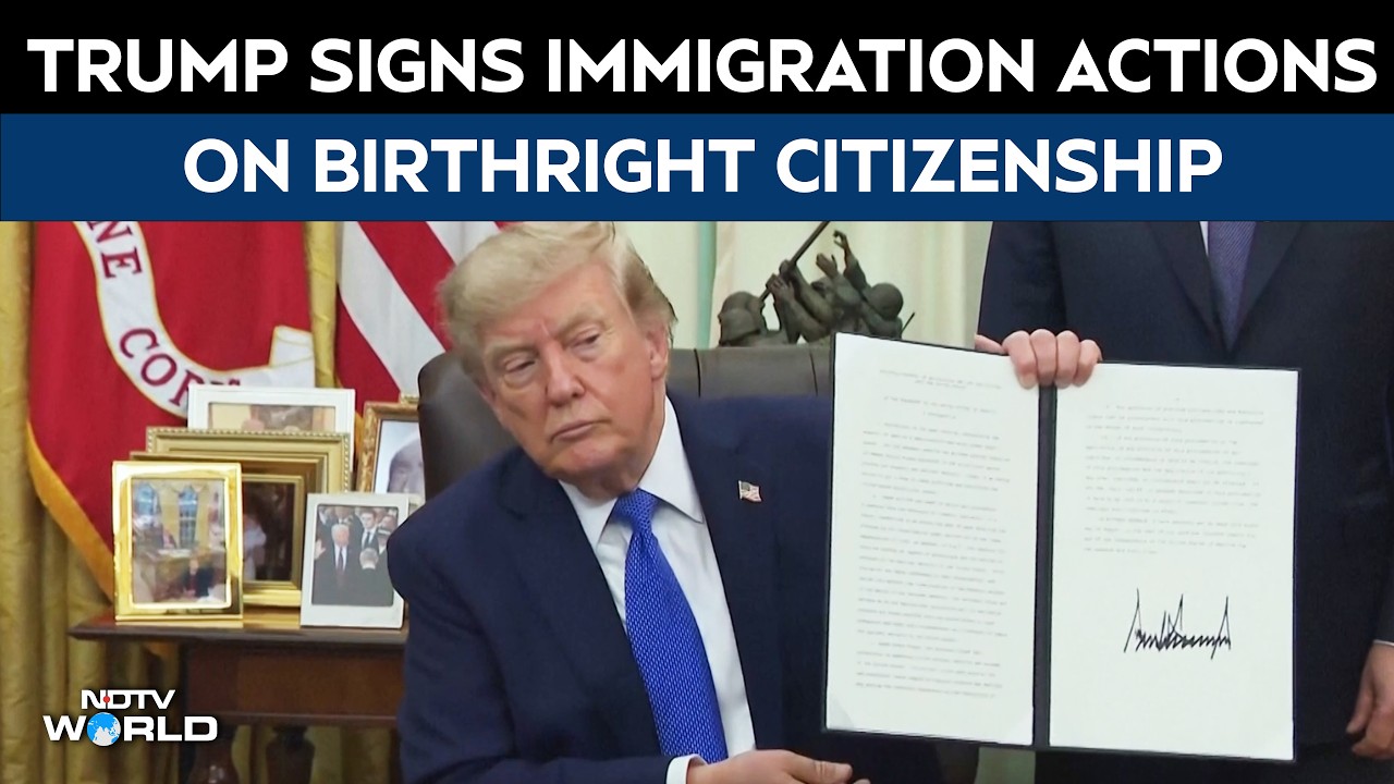 Trump Signs Immigration Actions On Birthright Citizenship, 'Birth Tourism'
