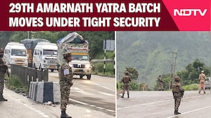 29th Amarnath Yatra Batch Crosses Chanderkote Amid Tight Security