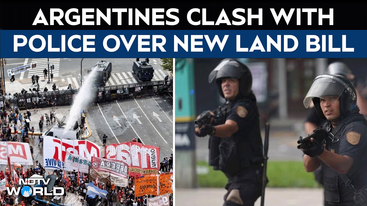 Protesters Clash With Police as Argentina Senate Debates New Land Property Bill