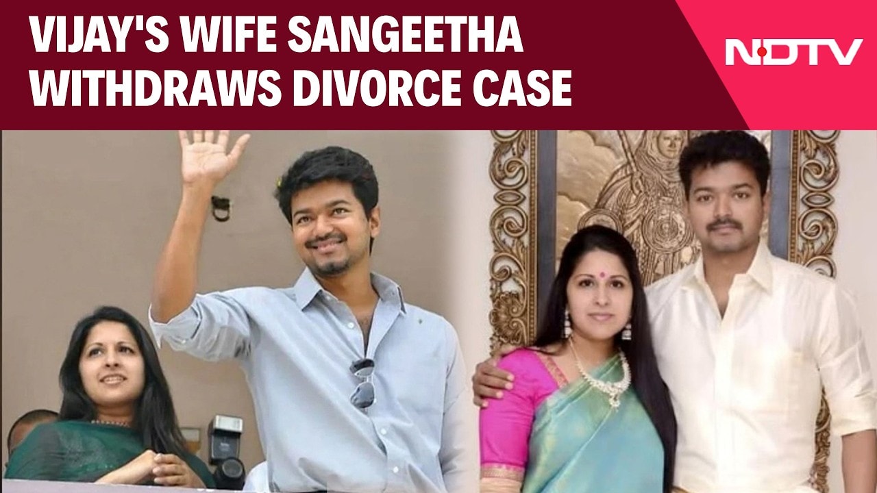 Tamil Nadu Chief Minister Vijay's Wife Sangeetha Withdraws Divorce Case