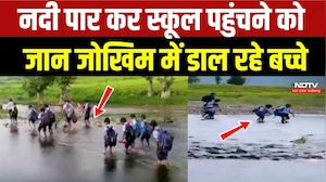 Dewas Students Viral Video: नदी पार कर जान जोखिम में डाल School जाने को मजबूर बच्चे