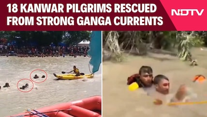 Kanwar Yatra | 18 Kanwar Pilgrims Rescued From Strong Currents